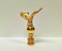 Load image into Gallery viewer, EAGLE ON ORB Lamp Finial-Polished Brass Finish, Highly detailed metal casting