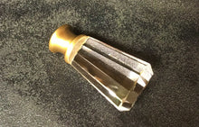 Load image into Gallery viewer, FACETED PRISM Optic Glass Crystal Lamp Finial-with Chrome or Satin Brass Base
