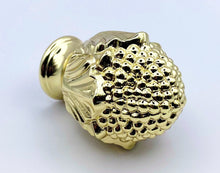 Load image into Gallery viewer, FLOWER BUD Solid Cast Brass Lamp Finial, Highly Detailed w/Dual Threads Available in Antique Brass or Polished Brass Finish (1Pc.)