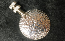 Load image into Gallery viewer, HAMMERED DISK Cast Alloy Lamp Finial-Antique Silver Finish