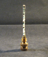 Load image into Gallery viewer, Holiday-Christmas Lamp Finial, CHRISTMAS TREE-Antique Brass/Green Finish, Detailed metal casting