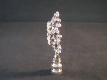 Load image into Gallery viewer, RHINESTONE FLOWER-B Lamp Finial-Antique Silver Finish