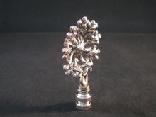 Load image into Gallery viewer, RHINESTONE FLOWER-B Lamp Finial-Antique Silver Finish
