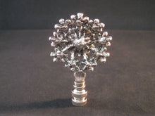 Load image into Gallery viewer, RHINESTONE FLOWER-B Lamp Finial-Antique Silver Finish