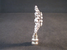 Load image into Gallery viewer, RHINESTONE FLOWER-B Lamp Finial-Antique Silver Finish