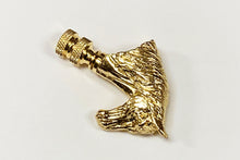 Load image into Gallery viewer, HORSE HEAD Lamp Finial, Polished Brass Finish, Highly detailed metal casting