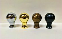 Load image into Gallery viewer, BALL Machined Metal Lamp Finial-Polished Brass Finish