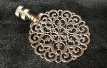 Load image into Gallery viewer, MEDALLION #6 Cast Alloy Lamp Finial-Antique Silver Finish