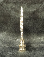 Load image into Gallery viewer, MEDALLION #6 Cast Alloy Lamp Finial-Antique Silver Finish