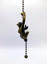 Load image into Gallery viewer, HANGING MONKEY Fan/Socket Pull Chain, Antique Brass Finish-12" Beaded Chain