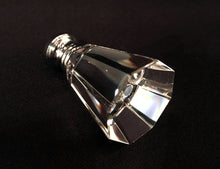 Load image into Gallery viewer, OCTAGONAL PYRAMID Optic Glass Crystal Lamp Finial-Chrome Finish