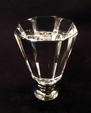 Load image into Gallery viewer, OCTAGONAL PYRAMID Optic Glass Crystal Lamp Finial-Chrome Finish