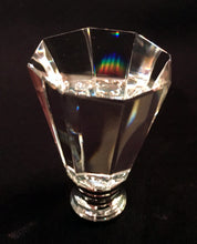 Load image into Gallery viewer, OCTAGONAL PYRAMID Optic Glass Crystal Lamp Finial-Chrome Finish