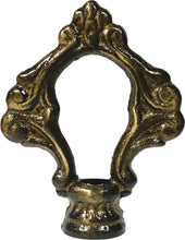 Load image into Gallery viewer, ORNAMENTAL LOOP Solid Cast Brass Lamp Finial, Highly Detailed w/Dual Threads