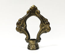 Load image into Gallery viewer, ORNAMENTAL LOOP Solid Cast Brass Lamp Finial, Highly Detailed w/Dual Threads