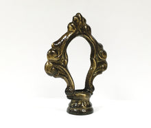 Load image into Gallery viewer, ORNAMENTAL LOOP Solid Cast Brass Lamp Finial, Highly Detailed w/Dual Threads