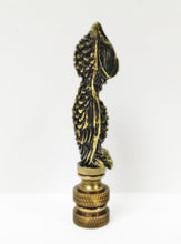Load image into Gallery viewer, OWL Lamp Finial-Aged Brass Finish, Highly detailed metal casting