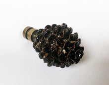 Load image into Gallery viewer, PINECONE Lamp Finial, Highly Detailed Resin Casting, Aged Brass Base