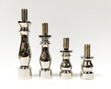 Load image into Gallery viewer, Lamp Shade/Finial RISERS Lamp Parts-Solid Brass 1/4-27 to 1/4-27-(4 Heights, 3 Finishes Available) (1 Pc.)