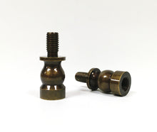 Load image into Gallery viewer, Lamp Shade/Finial RISERS Lamp Parts-Solid Brass 1/4-27 to 1/4-27-(4 Heights, 3 Finishes Available) (1 Pc.)