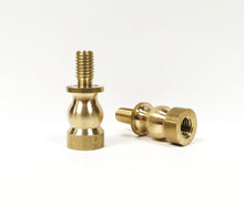 Load image into Gallery viewer, Lamp Shade/Finial RISERS Lamp Parts-Solid Brass 1/4-27 to 1/4-27-(4 Heights, 3 Finishes Available) (1 Pc.)