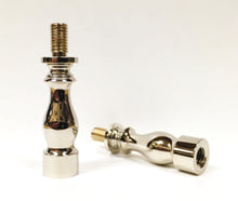 Load image into Gallery viewer, Lamp Shade/Finial RISERS Lamp Parts-Solid Brass 1/4-27 to 1/4-27-(4 Heights, 3 Finishes Available) (1 Pc.)