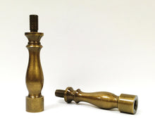 Load image into Gallery viewer, Lamp Shade/Finial RISERS Lamp Parts-Solid Brass 1/4-27 to 1/4-27-(4 Heights, 3 Finishes Available) (1 Pc.)