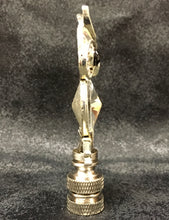 Load image into Gallery viewer, OWL ON BRANCH-Rhinestone Lamp Finial-Antique Silver Finish