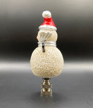 Load image into Gallery viewer, Holiday-Christmas Lamp Finial-SNOWMAN-Polished Nickel Base