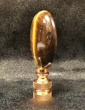 Load image into Gallery viewer, TIGER EYE QUARTZ Oval Stone Lamp Finial with AB,PB or SN Base (1-PC.)