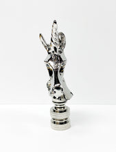 Load image into Gallery viewer, UNICORN Lamp Finial-Aged Brass or Polished Chrome Finish, Highly detailed metal casting (1Pc.)