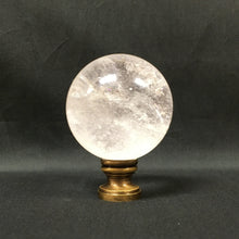 Load image into Gallery viewer, Extra Large ROCK QUARTZ Stone Lamp Finial-on Pedestal Base, AB, PB or CH Finish (1 Pc.)