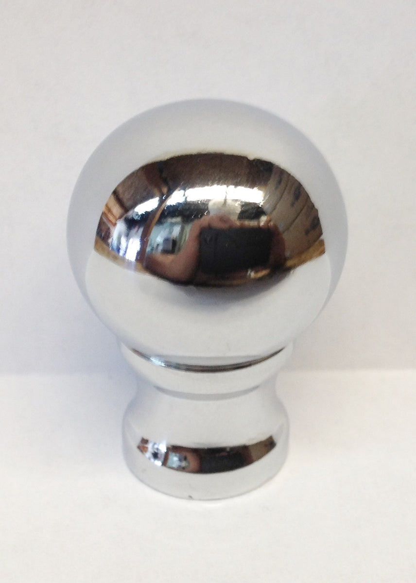 Oil Rubbed Bronze Lamp Finial - 1-Piece Ball Design With Dual Thread (Machine Metal)