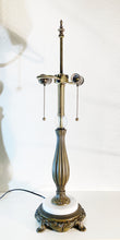 Load image into Gallery viewer, Marble Tiffany Lamp Base With Glass Orb-Replacement Base Only-2 Light, 26-1/2" H, Pick Your Marble and Glass Color