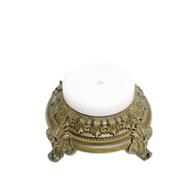 Load image into Gallery viewer, METAL/MARBLE LAMP BASES-3 Styles-Restoration Bronze Finish-Blk or Wht Marble (1-Pc)