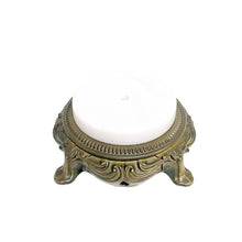 Load image into Gallery viewer, METAL/MARBLE LAMP BASES-3 Styles-Restoration Bronze Finish-Blk or Wht Marble (1-Pc)
