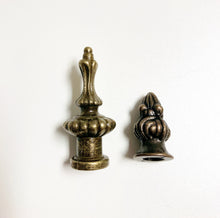Load image into Gallery viewer, FLUTED TAPERED TRUNK Design-Tiffany Lamp Base (Base Only) 3-Light Pull Chain Sockets-Bronze Finish-For Larger Shades