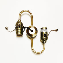 Load image into Gallery viewer, 2-Socket On/Off Pull Chain Lamp S-CLUSTER-Available In 4 Finishes (1-Pc)