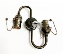 Load image into Gallery viewer, 2-Socket On/Off Pull Chain Lamp S-CLUSTER-Available In 4 Finishes (1-Pc)