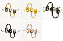 Load image into Gallery viewer, 2-Socket On/Off Pull Chain Lamp S-CLUSTER-Available In 4 Finishes (1-Pc)