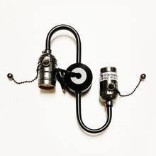 Load image into Gallery viewer, 2-Socket On/Off Pull Chain Lamp S-CLUSTER-Available In 4 Finishes (1-Pc)