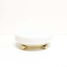 Load image into Gallery viewer, FOOTED METAL LAMP/SCULPTURE BASE W/ Top Ring-Multiple Sizes-Sold Individually