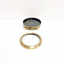 Load image into Gallery viewer, FOOTED METAL LAMP/SCULPTURE BASE W/ Top Ring-Multiple Sizes-Sold Individually