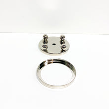 Load image into Gallery viewer, FOOTED METAL LAMP/SCULPTURE BASE W/ Top Ring-Multiple Sizes-Sold Individually