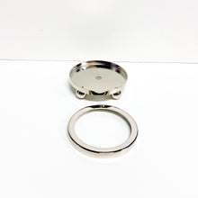 Load image into Gallery viewer, FOOTED METAL LAMP/SCULPTURE BASE W/ Top Ring-Multiple Sizes-Sold Individually