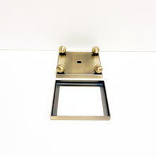 Load image into Gallery viewer, FOOTED METAL LAMP/SCULPTURE BASE W/ Top Ring-Multiple Sizes-Sold Individually