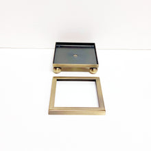 Load image into Gallery viewer, FOOTED METAL LAMP/SCULPTURE BASE W/ Top Ring-Multiple Sizes-Sold Individually