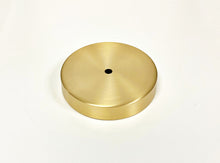 Load image into Gallery viewer, BRASS LAMP BASES-Round-5&quot;,6&quot;,7&quot; or 8&quot;  Available in 2 Finishes: LB or PN (1 Pc.)