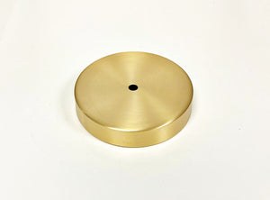 BRASS LAMP BASES-Round-5",6",7" or 8"  Available in 2 Finishes: LB or PN (1 Pc.)