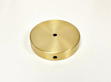 Load image into Gallery viewer, BRASS LAMP BASES-Round-5&quot;,6&quot;,7&quot; or 8&quot;  Available in 2 Finishes: LB or PN (1 Pc.)